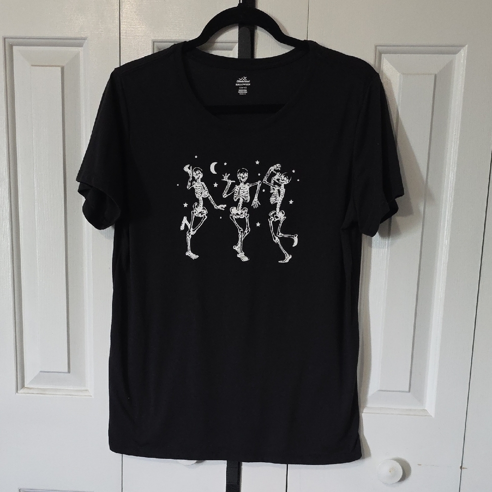 Dancing Skeletons Black Tee